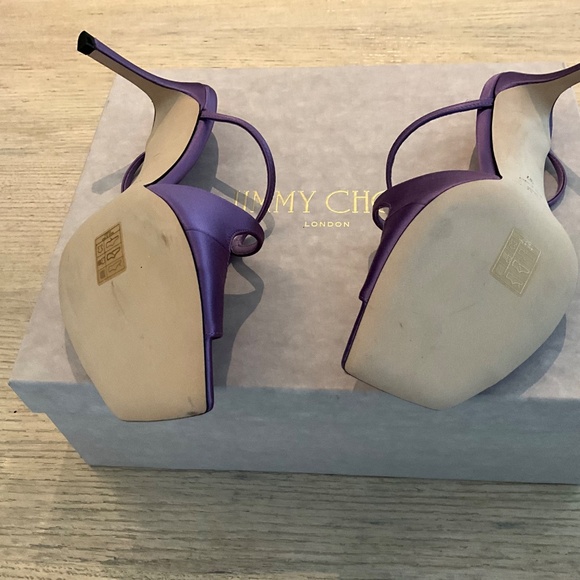 JIMMY CHOO SATIN SANDALS - Picture 3 of 5